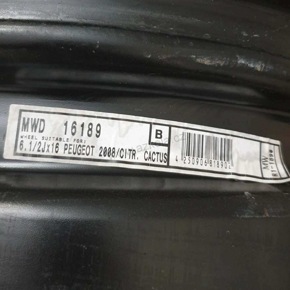 Disky Peugeot, Citroen, Opel 6.5Jx16 ET20 4x108x65 T2