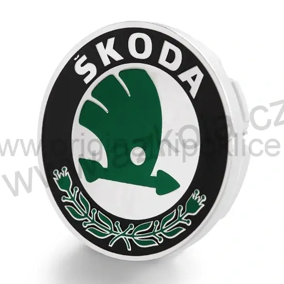 Originální pokličky 56mm na ALU disky Škoda, starý model