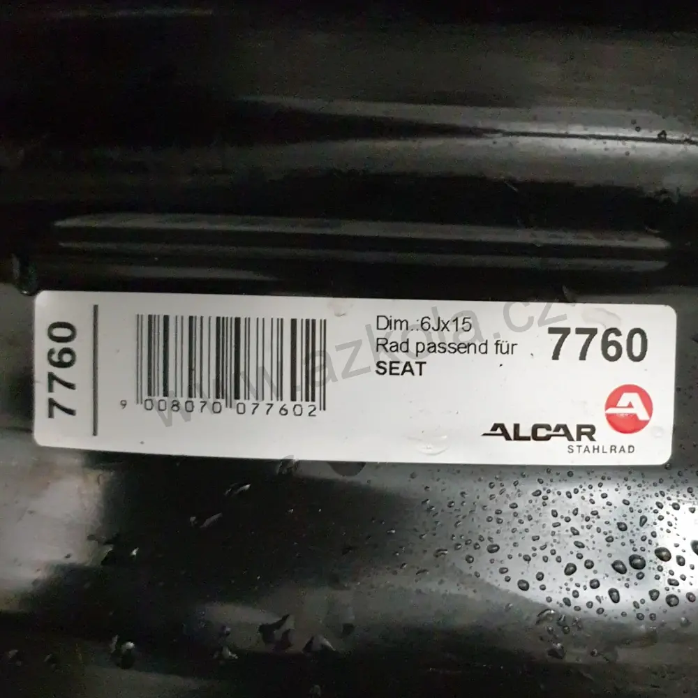 Disky Škoda, Volkswagen, Seat, Audi 6Jx15 ET38 5x100x38 T3