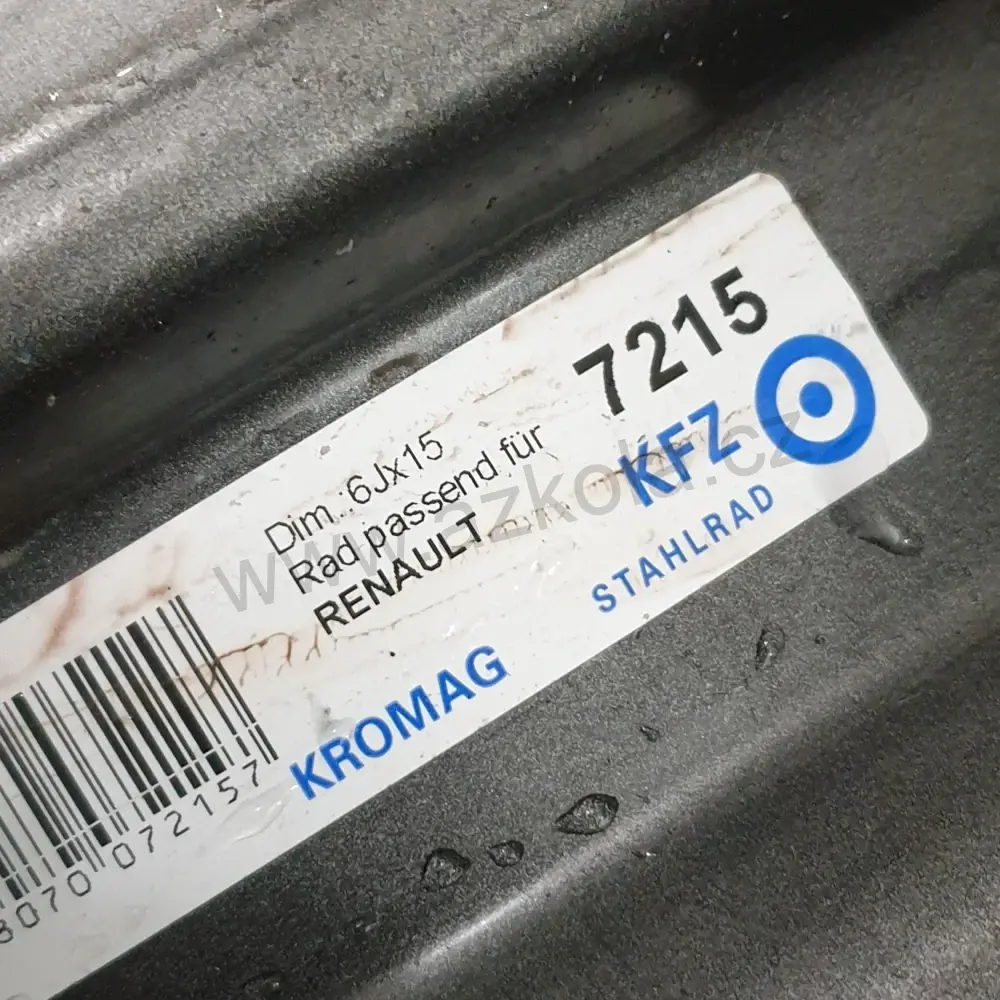  Disky Renault, Mercedes 6Jx15 ET44 5x108x60 T3