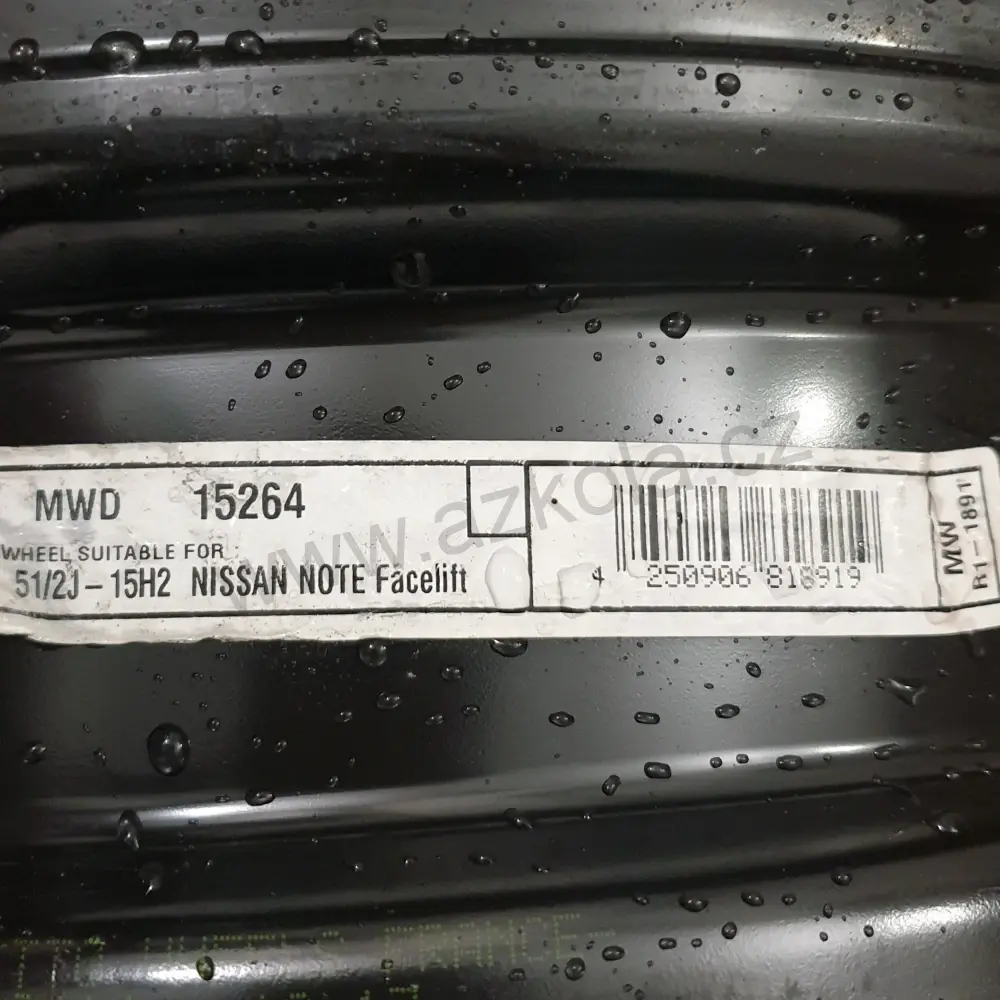 Disky Nissan Note 5.5Jx15 ET40 4x100x60 T2