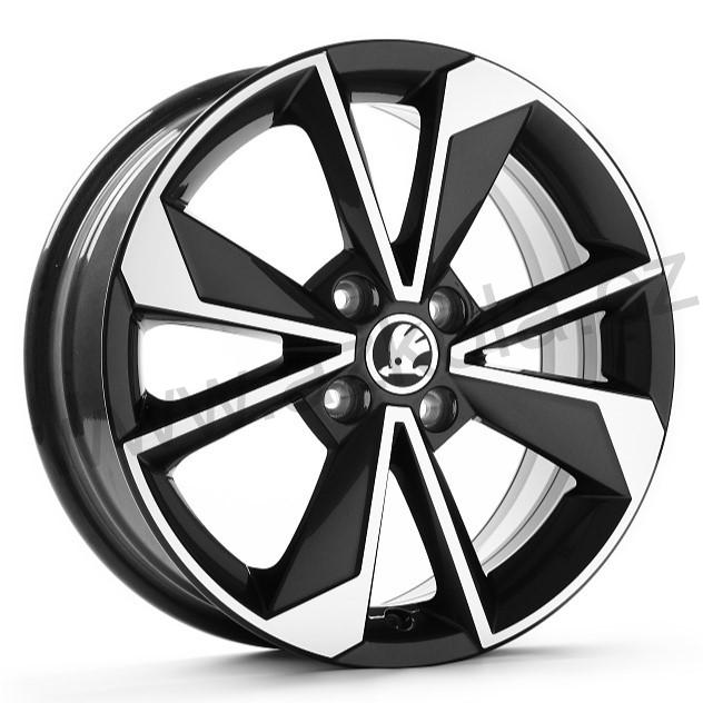 Hliníkový disk SCORPIUS BLACK 6J x 16 ET43 pro Citigo