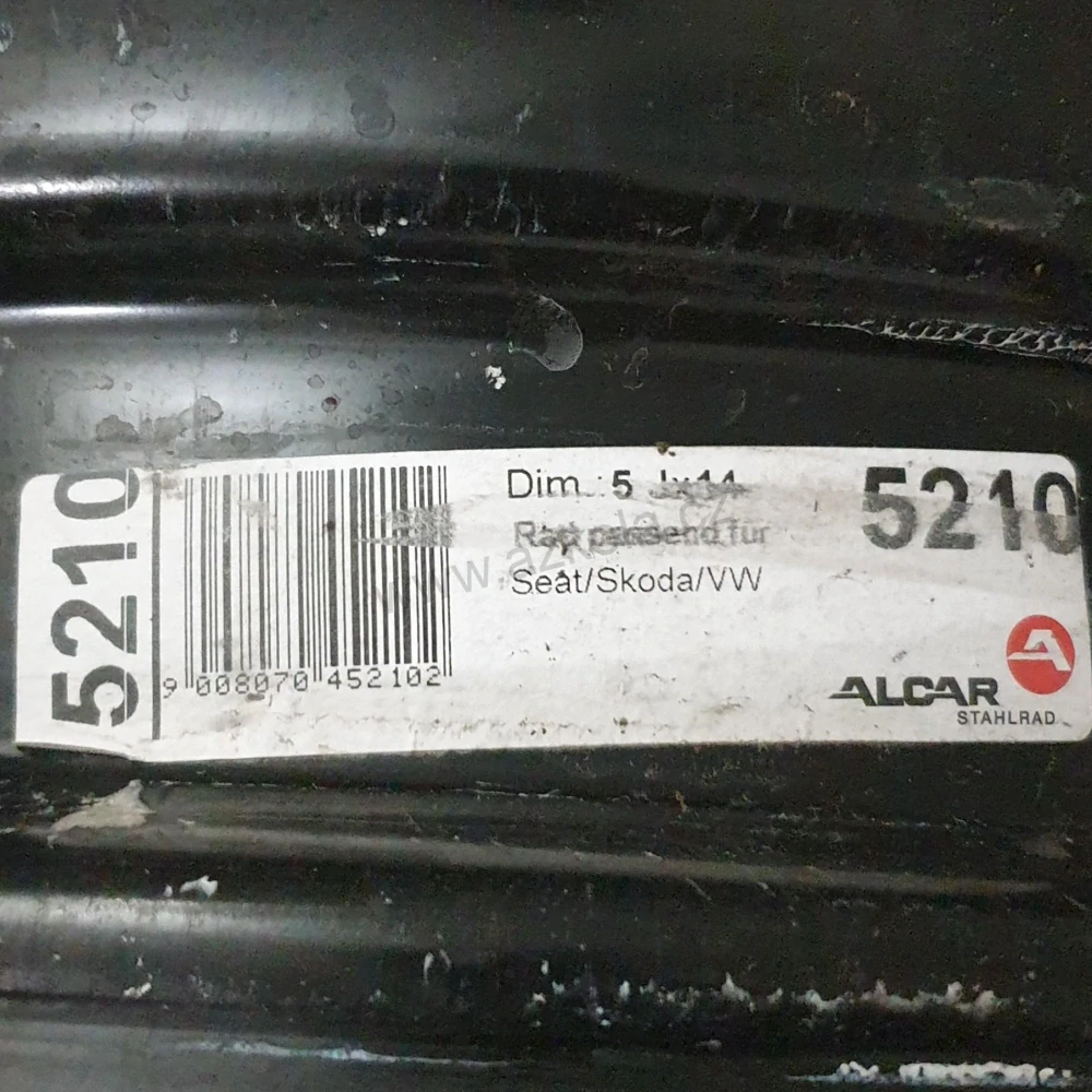 Disky Škoda, Volkswagen, Seat 5Jx14 ET35 5x100x57 T1
