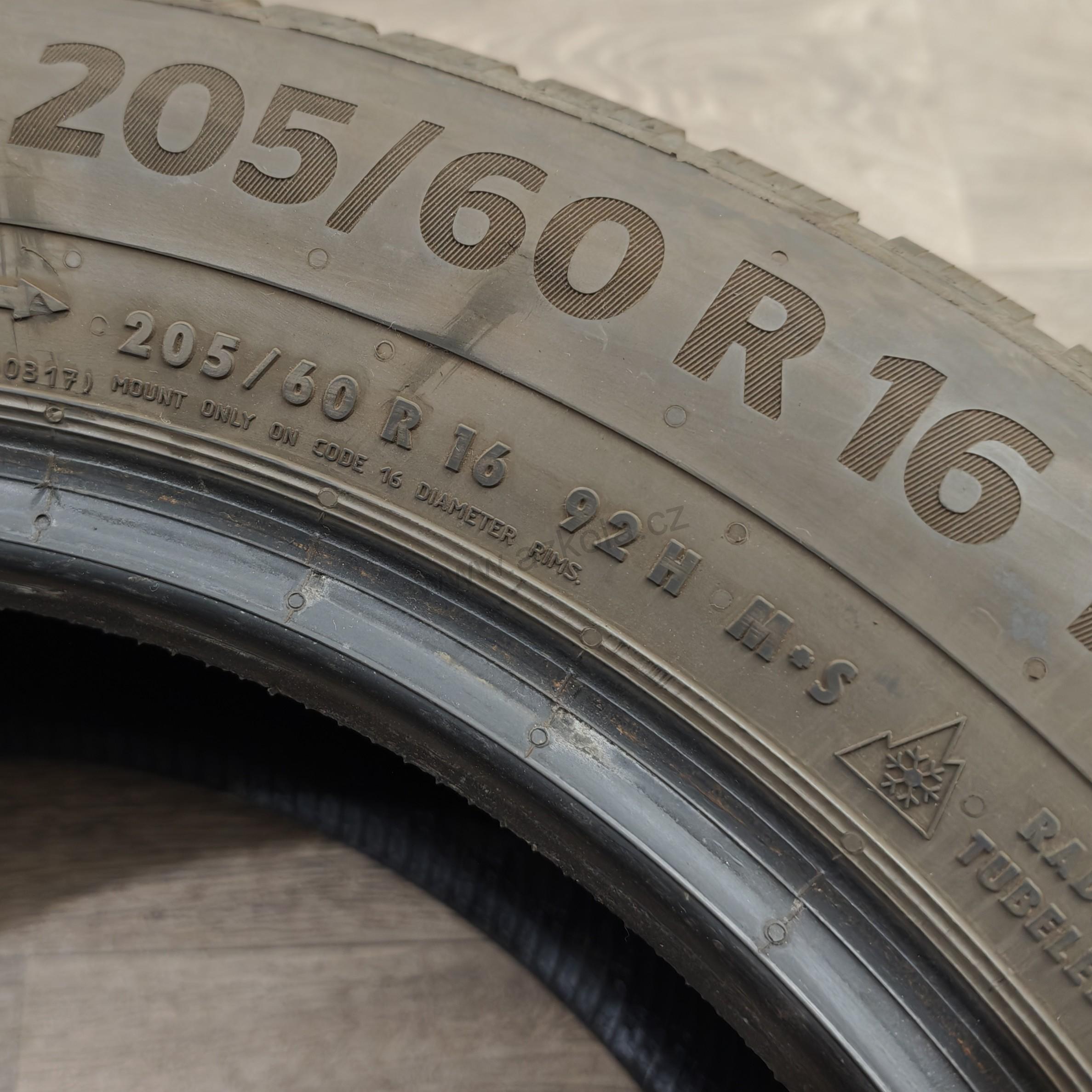 Zimní pneumatiky 205/60 R16 Continental č. AP954