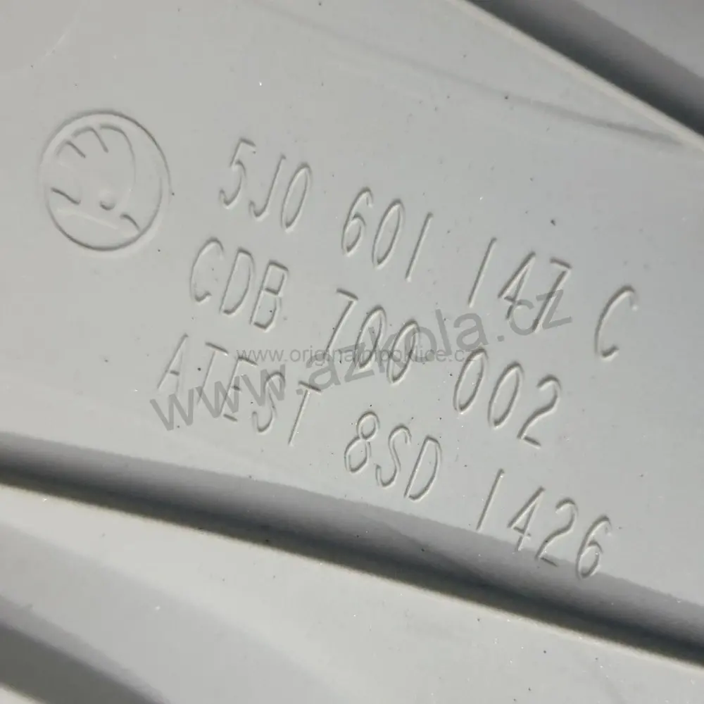 Originální poklice Škoda 15" Fabia (bazarové, použité)