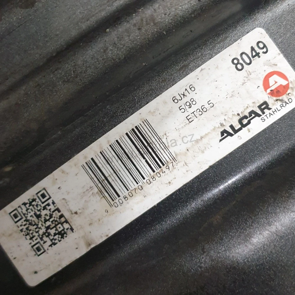 Disky Fiat, Opel 6Jx16 ET36.5 5x98x58 T2