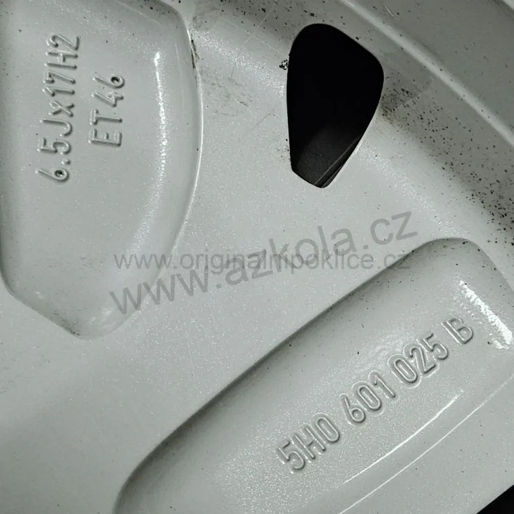 Originální hliníkové disky Volkswagen 6,5J x 17 ET46 (zánovní)