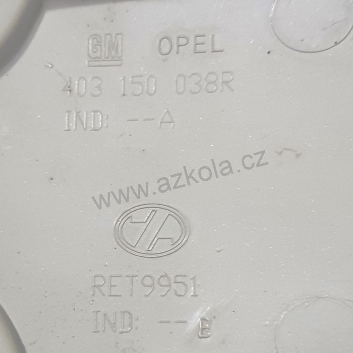 Originální poklice Opel 16" Vivaro (použité)
