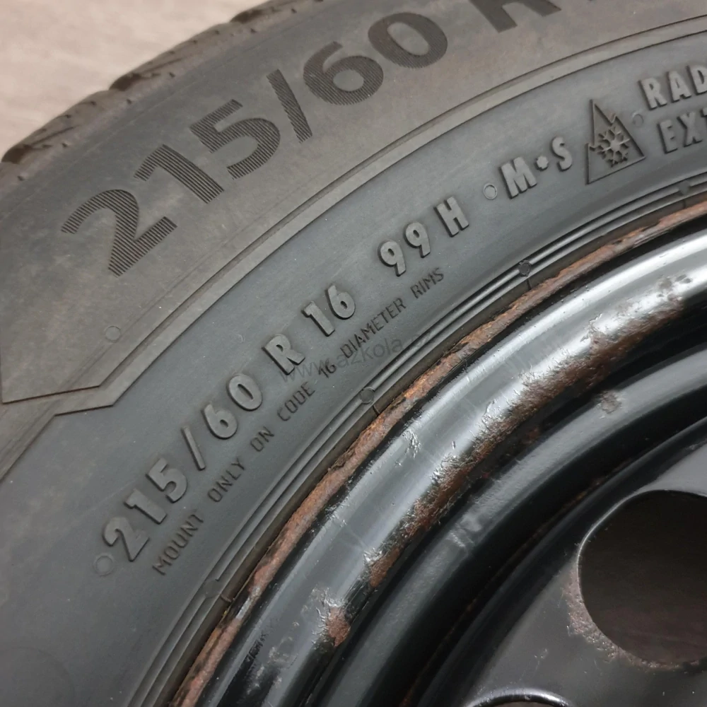 Zimní kola Škoda, Volkswagen, Seat, Audi 215/60 R16 č. AK163
